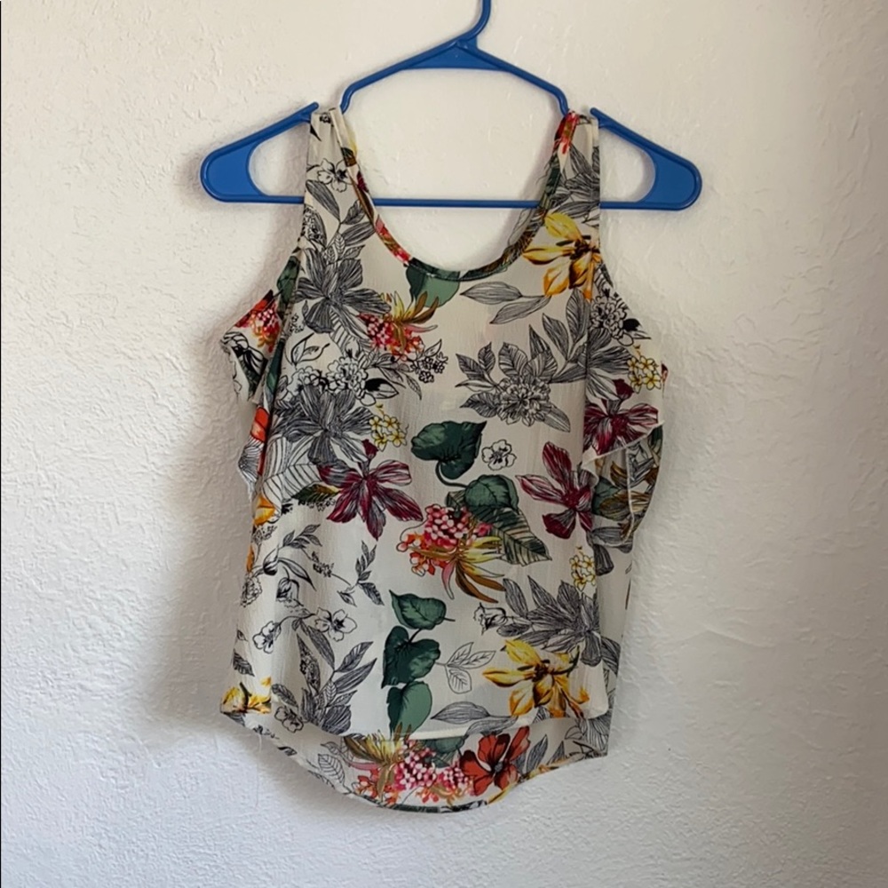 Floral off the shoulder top